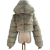 ZHUNASHOW Faux Fur Women's Winter Warm Jacket Shawl Wrap Stole Shrug Wedding Cover Up Coat Outerwear Sweater