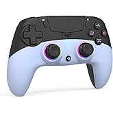 MWCG Wireless Controller for PS5, Compatible with PS5 Pro/Slim/PC, Dual Vibration, Modded Function,8 Light Modes, 3.5mm Audio Jack, 6-Axis Motion Contro Gamepad with Speaker
