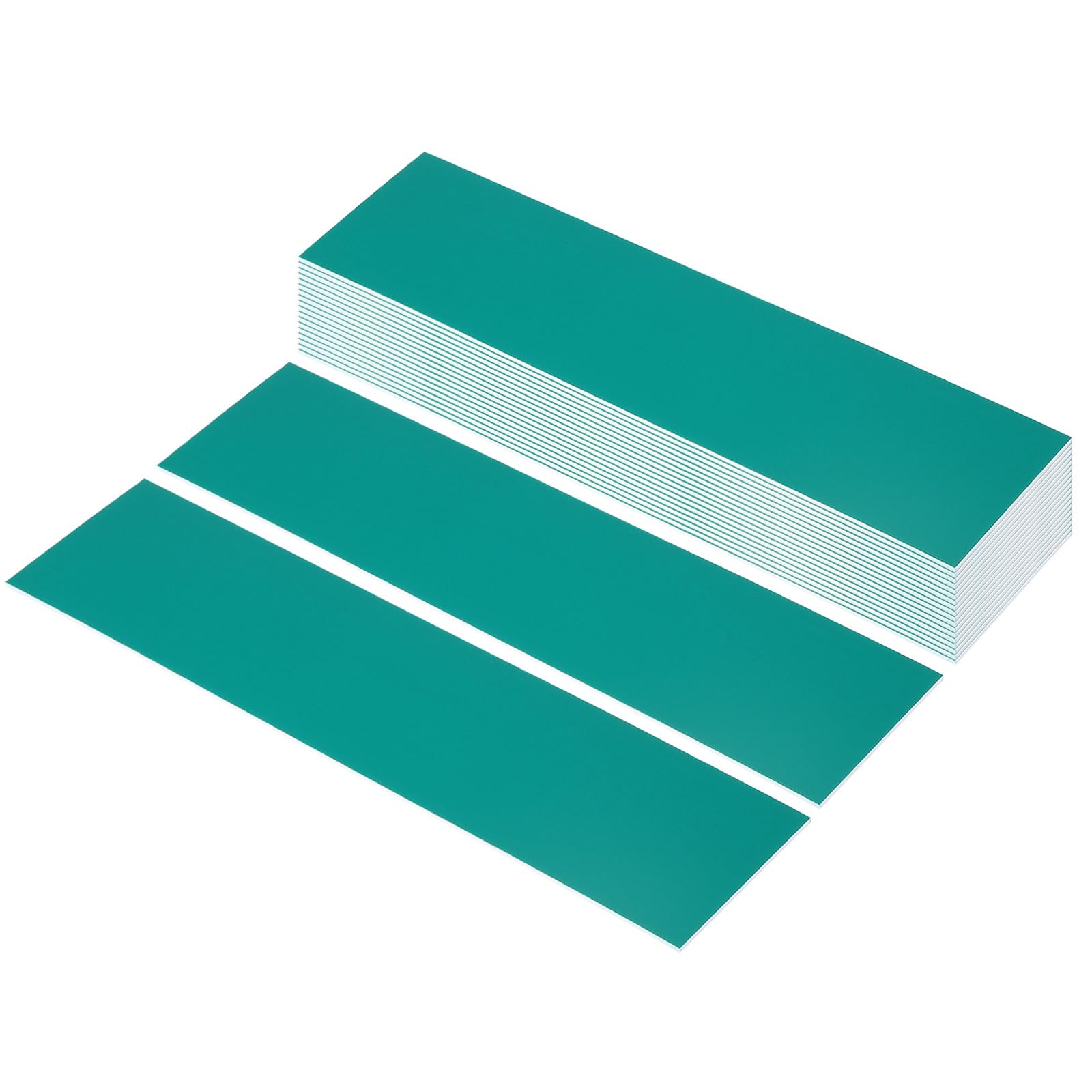 PATIKIL 8"x2" Blank Name Plates, 20 Pack Custom Engraved Name Plate Rectangle Laser Engraving Blanks for Personalized Nameplates Office Door DIY Painting Supplies, Dark Green, White