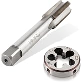 AUTOKAY New HSS 5/8"-24 UNEF Right Hand Thread Tap and Die Set (5/8x24) RH