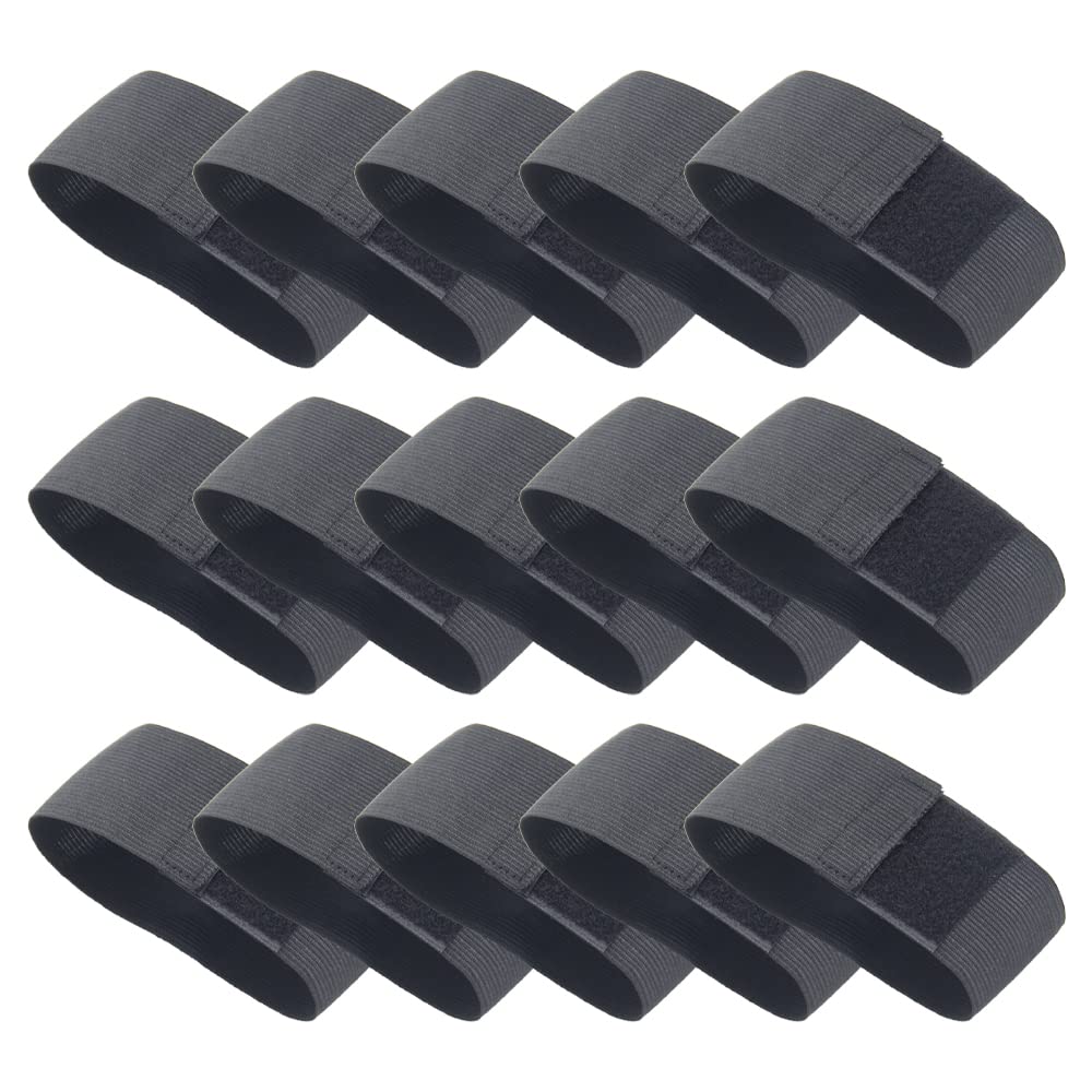 Pilikoll 15 Pcs Adjustable Elastic Armband Black Funeral Mourning Armband Open Arm band Arm band Captains Arm Band for Sport Football Basketball Soccer Memorial Respect