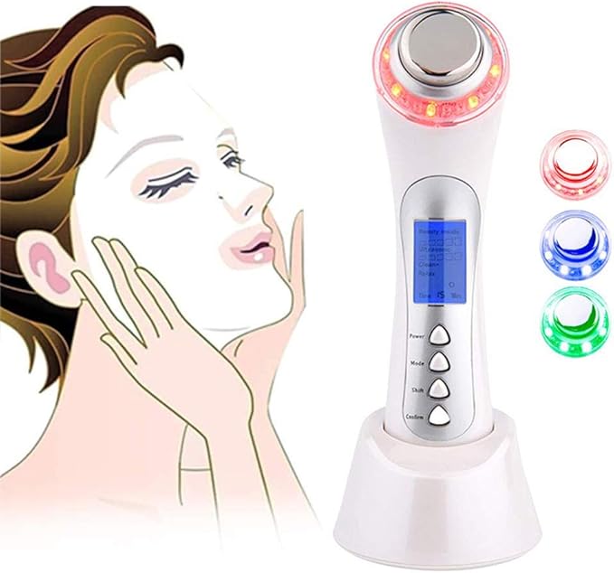 POEO High Frequency Facial Machine, 6 in 1 Ultrasonic Beauty Device