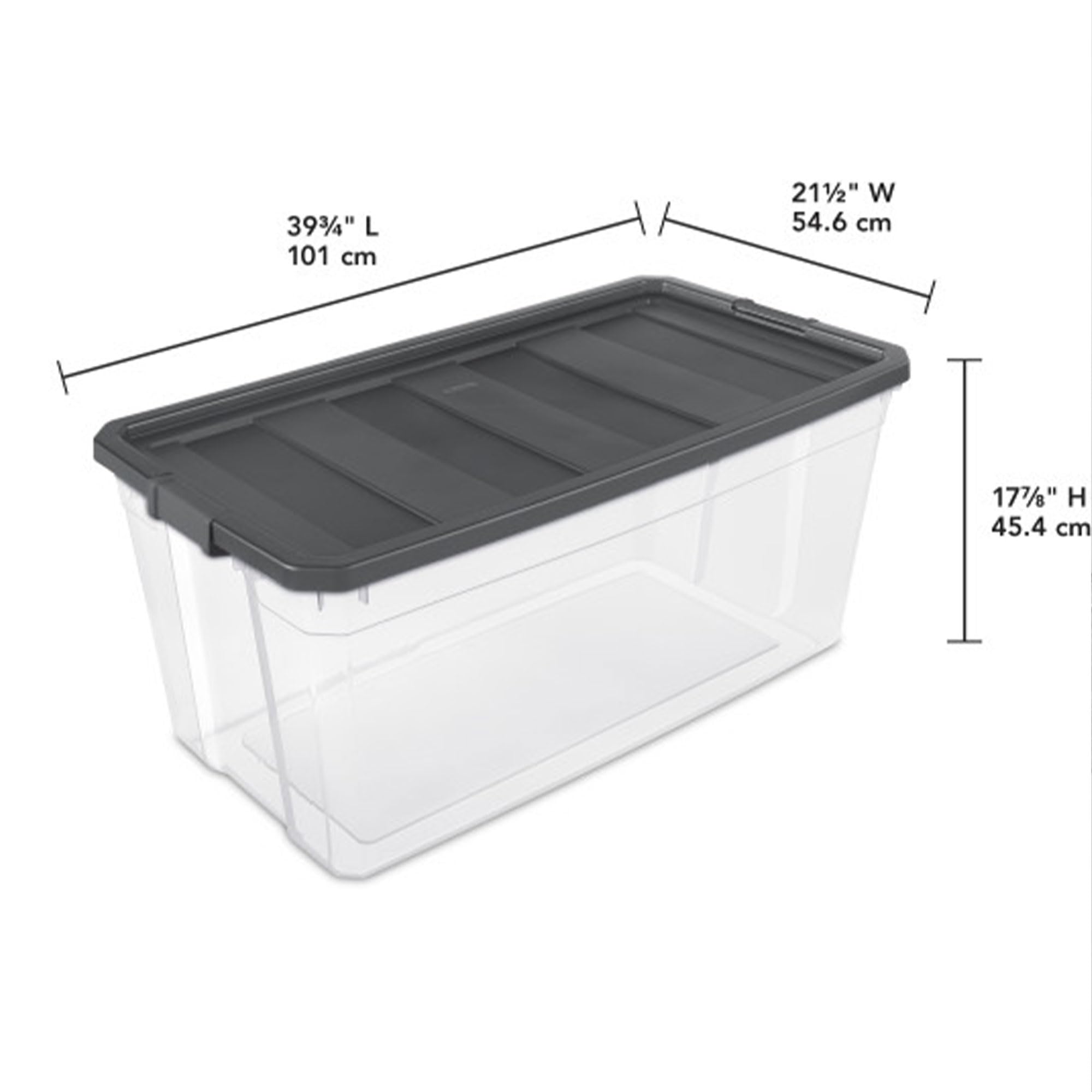 Mua Sterilite 6-Pack Modular Stacker Box, Durable Clear Plastic Storage ...