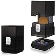 Sooez Deck Card Box for MTG with Dice Storage, 100+ Deck Case Boulder, Perfect Deck Holder for MTG Commander, Black