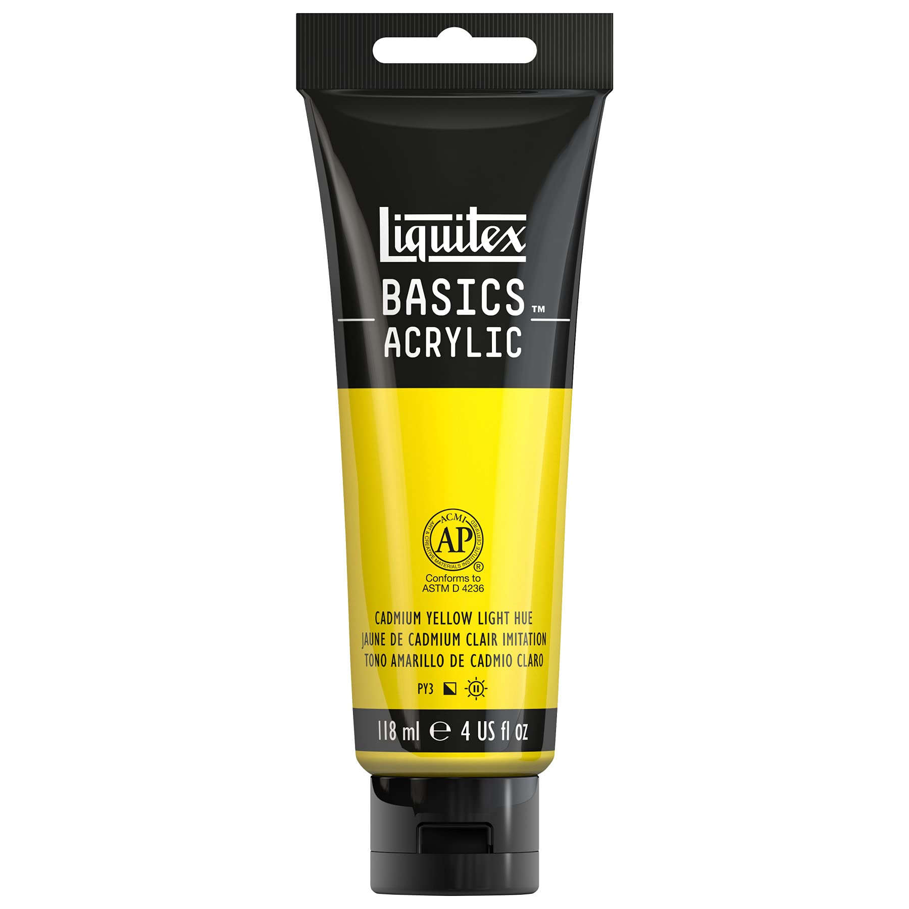 Liquitex Basics Acrylic, 118 ml Tube - Cadmium Yellow Light Hue — image 1