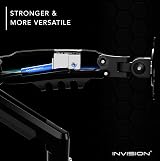 Invision MX400 Dual Monitor Arm 19-32 Inch VESA 75/100mm Desk Clamp view 2