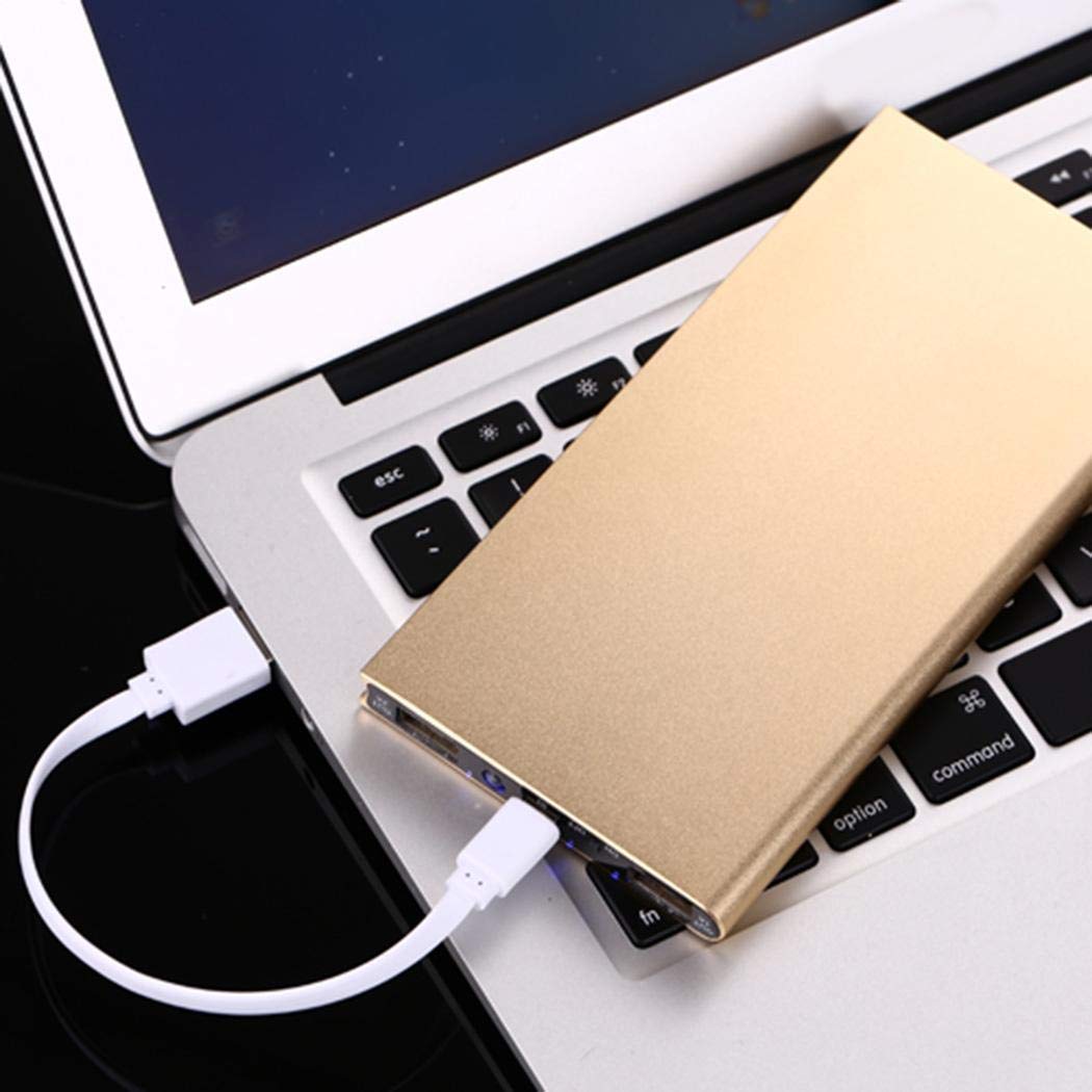 LIOPIO Banco Externo Ultrafino del Poder del Cargador de batería 20000mAh para el teléfono Celular Cargadores portátiles