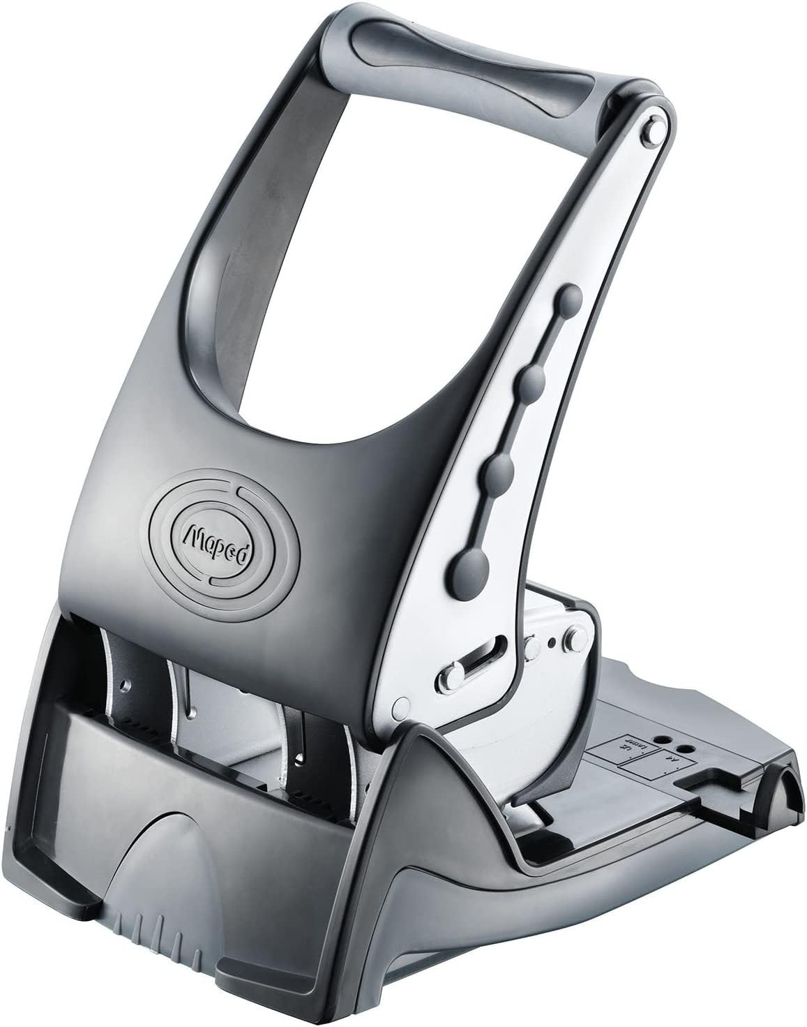 Maped Easy Heavy Duty Two Hole Punch (65 Sheets) - Grey/Black M656510