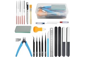 XINGYHENG 28PCS Modeler Basic Tools Craft Set for Gundam Model Tools Kit with Plastic Box Hobby Model Assemble Building Repai