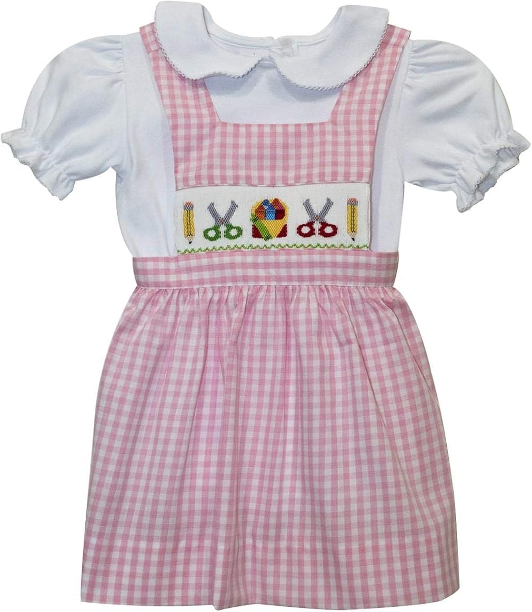back to school smocked dress