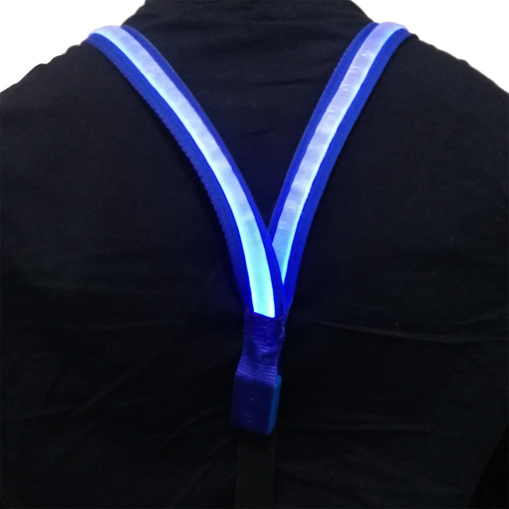 Fixinus Men\'s LED Light Up Suspenders for Party Favor, Extra Bright, One Size