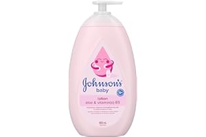 Johnson's Moisturizing Mild Pink Baby Lotion with Coconut Oil for Delicate Baby Skin, Paraben-, Phthalate- & Dye-Free, Hypoal