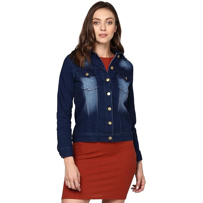 ladies navy denim jacket