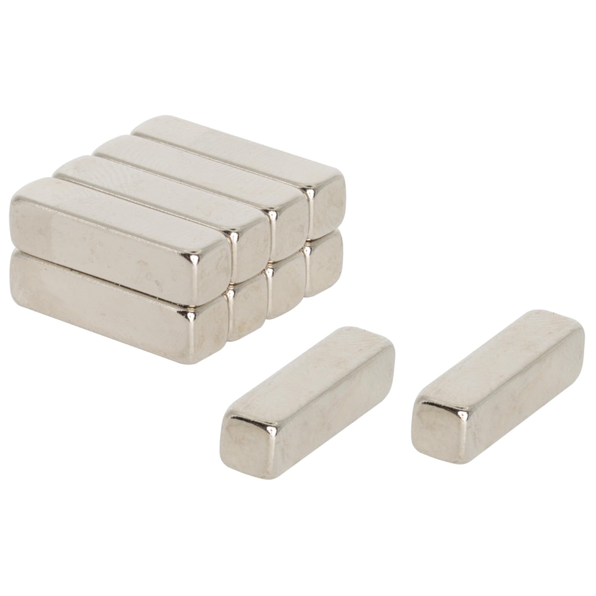 N42 Neodymium Magnet for Arts, Crafts, Model Making, DIY, Hobbies, Office and Home - 15mm x 4mm x 4mm thick - 2.2kg Pull - Pack of 10
