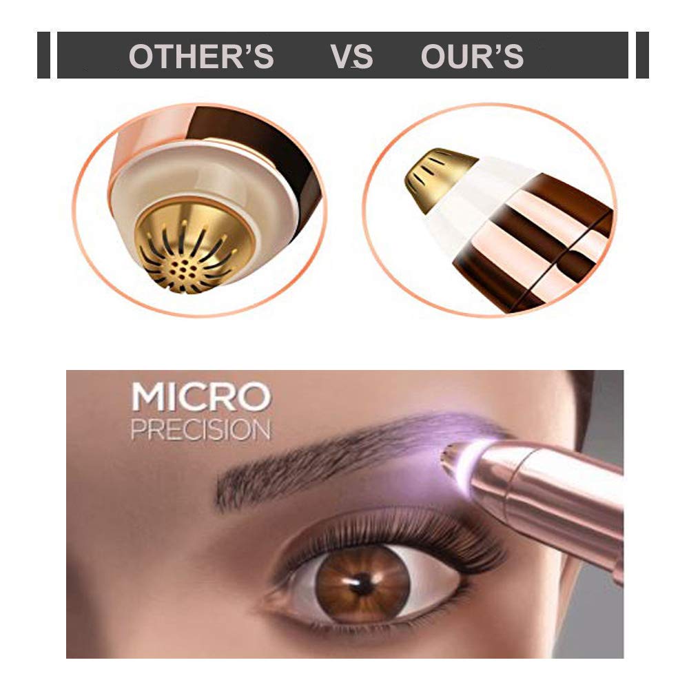 Latest Eyebrow Hair Remover Electric Eyebrow Trimmer Razor Shaver Pain