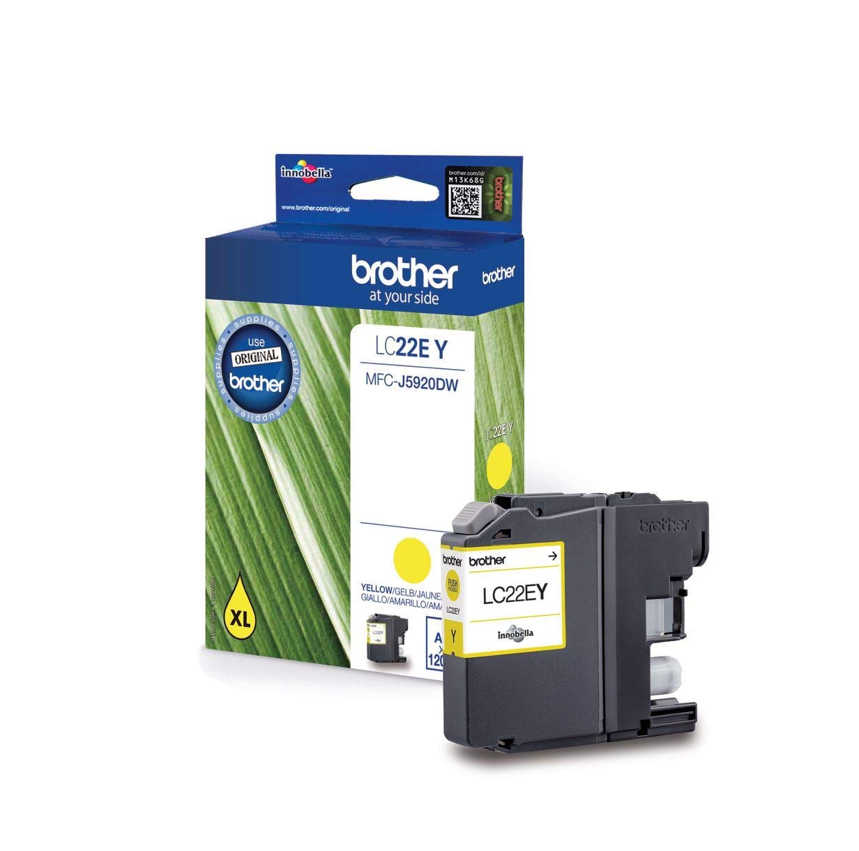 Brother LC22EY INK CART YELLOW