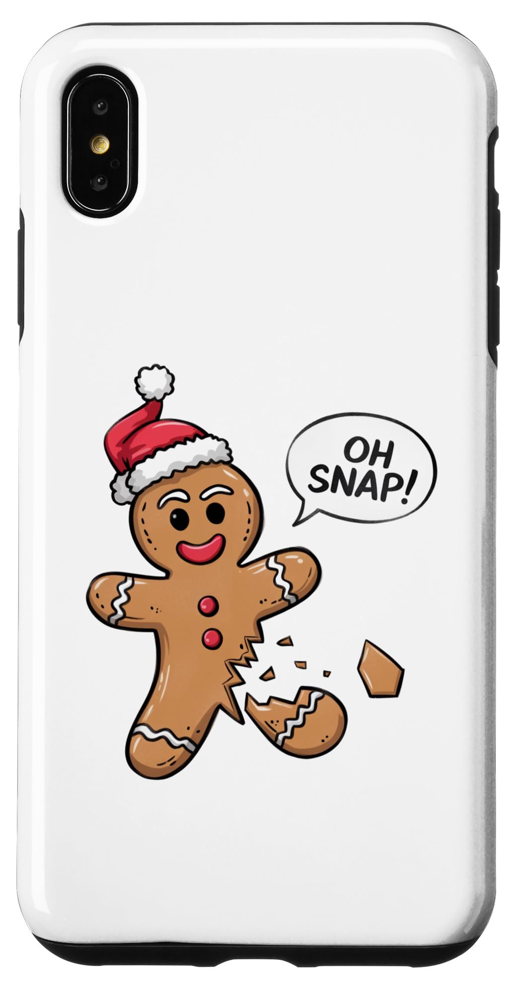 iPhone XS Max Oh Snap Xmas Christmas Gingerbread Case