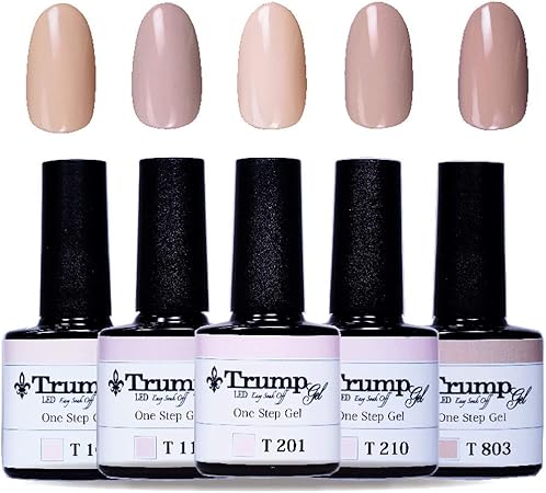 Amazon 日本製 Trump Gel トランプジェル ワンステップジェル ジェルネイル カラージェル 5点 セット ヌーディ ヌーディピンク アンニュイ ヌーディピンクカラー５色セット トランプジェル ジェルネイル 通販