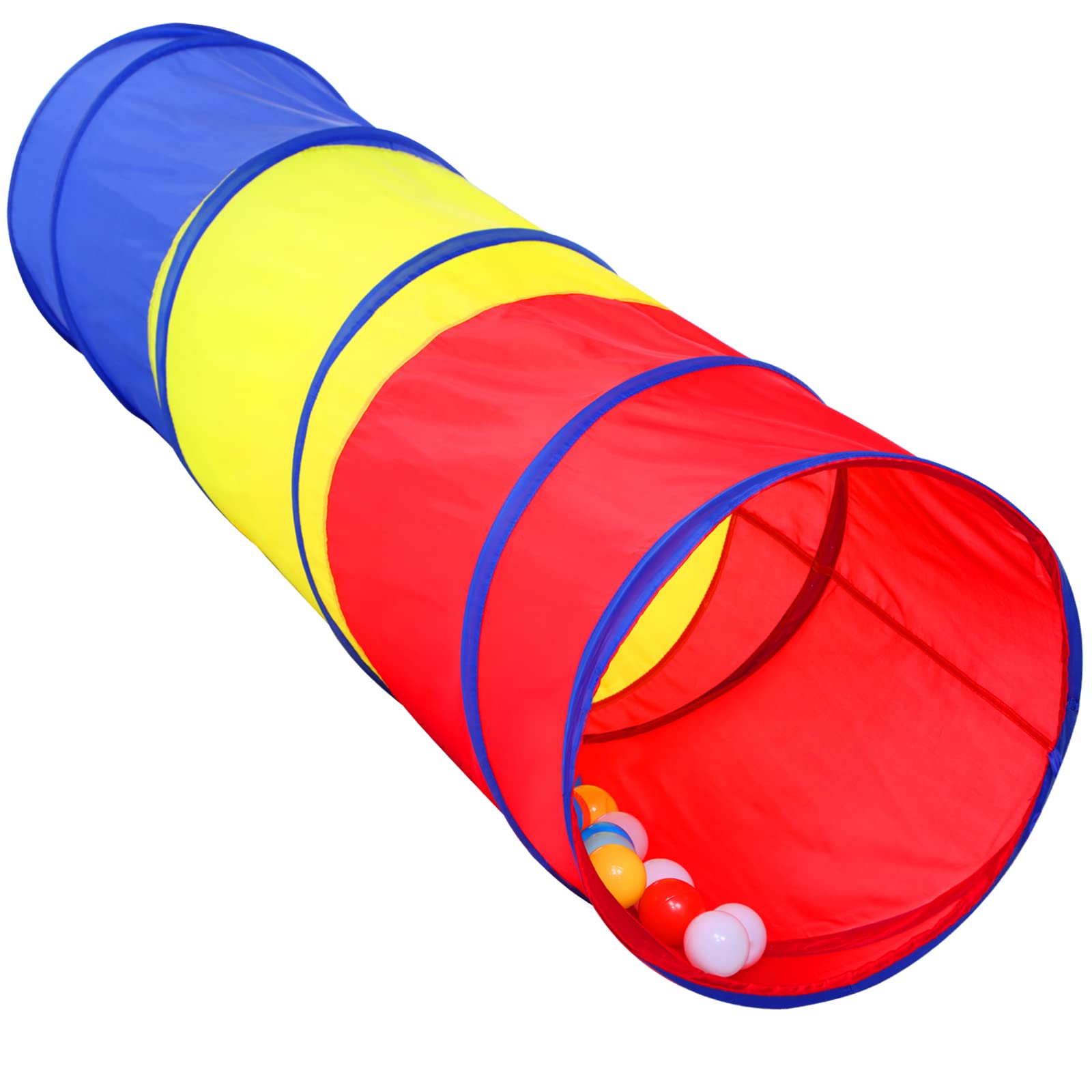 Photo 1 of Kids Play Tunnel for Toddlers, Pop Up Crawl Through Tunnel Play Tent for Baby Infant Children or Dog, Kids Tunnel Toys or Gift Indoor & Outdoor (Classic Crawling Tunnel)