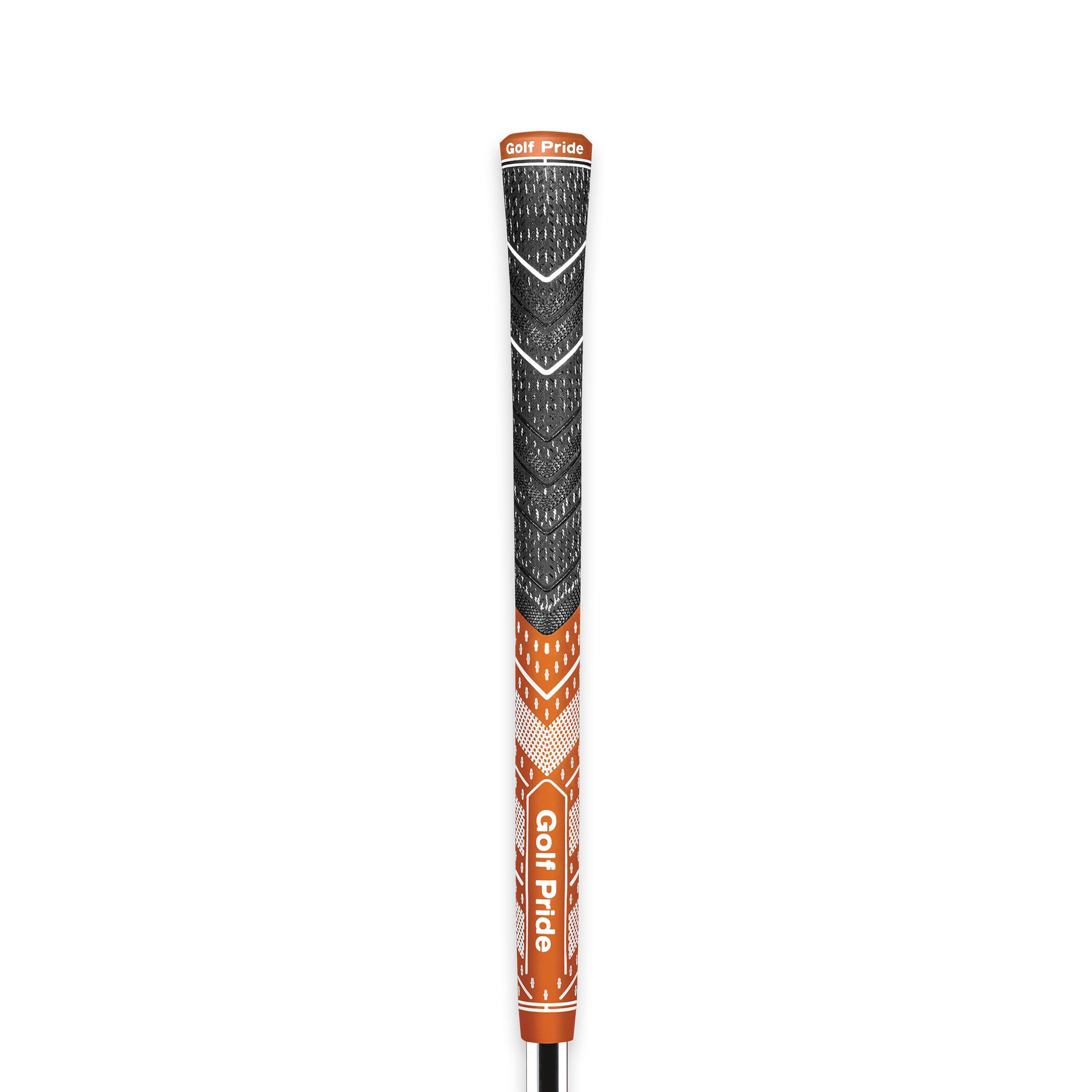 Golf Pride MCC Multi Compound Plus 4 Teams Golf Grip (Dark Orange / White), 19279