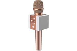 TOSING 008 Wireless Bluetooth Karaoke Microphone，Louder Volume, More Bass, 3-in-1 Portable Handheld Double Speaker Mic Machin