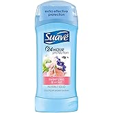 Suave Invis SLD Sweet Pea Size 2.6 Oz and Violet Invisible Solid Antiperspirant Deodorant 2.6 Oz