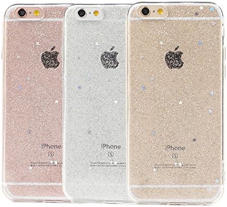 TycoonYu iPhone 6s Plus Case Soft Spark Glitter Shine Star TPU Cover Case for iPhone 6s Plus 5.5 inch (Clear)