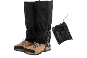 WAEKIYTL Leg Gaiters for Hiking, Waterproof Adjustable Anti-Tear Leg Gaiters for Men & Women, Hiking Gaiters with Adjustable Rubber Foot Strap for Mud, Sand, and Snow