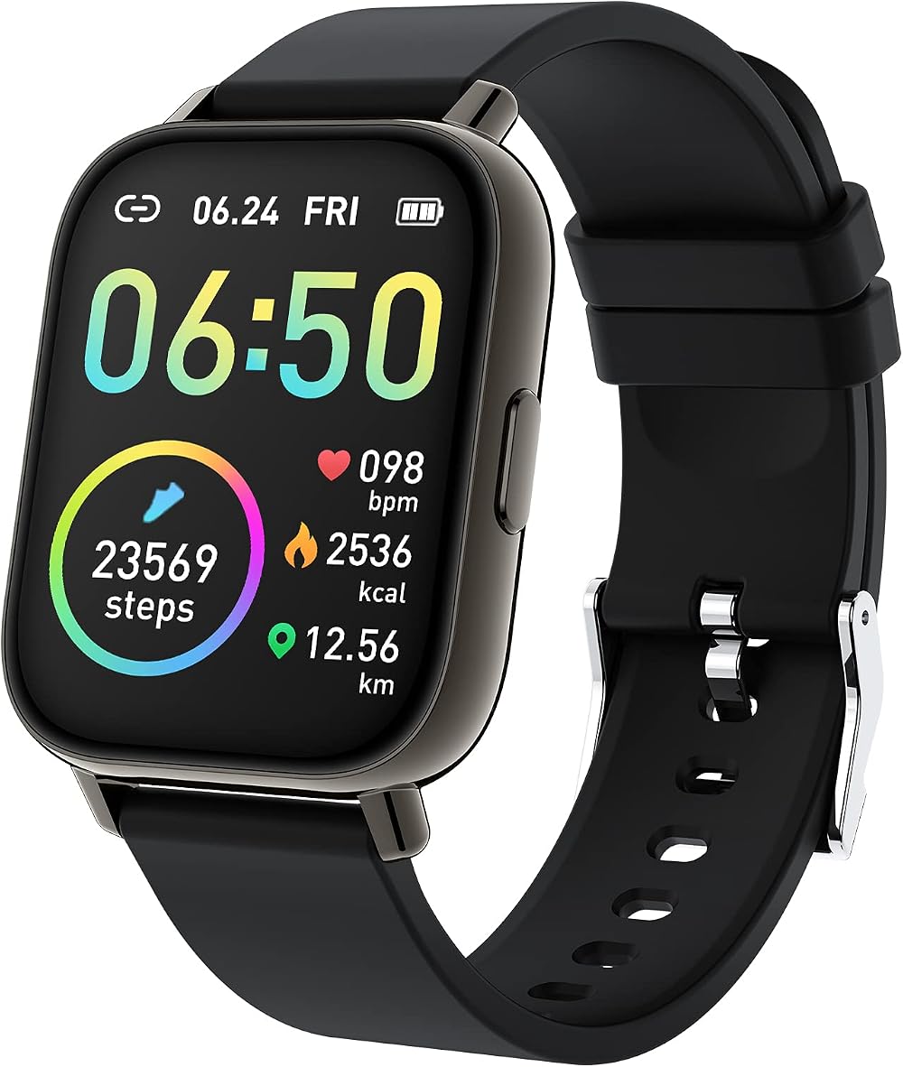 Motast Smart Watch Fitness Tracker 1.69" Touch Screen HR Sleep Monitor IP68