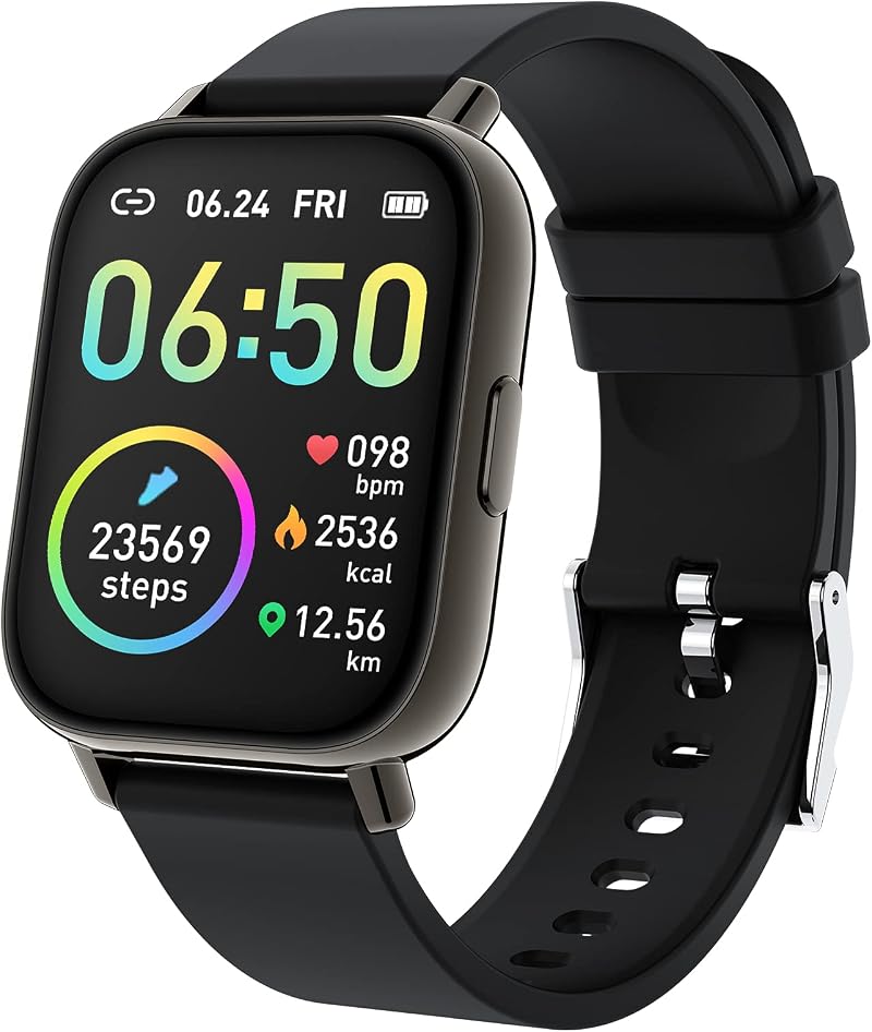 Motast Smart Watch Fitness Tracker 1.69" Touch Screen HR Sleep Monitor IP68
