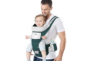 YSSKTC Baby Carrier Ergonomic Infant Carrier with Hip Seat Kangaroo Bag Soft Baby Carrier Newborn to Toddler 7-45lbs Front and Back Baby Holder Carrier for Men/Women Dad Mom