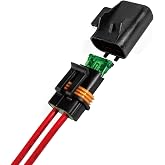 Gaoekoius Waterproof ATO/ATC Inline Blade Fuse Holder Kit -12AWG Heavy Duty Holder wiht 30A Protecting Circuits and Electrical Equipment