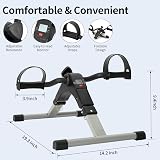 AGM Foldable Mini Pedal Exerciser Compact Under Desk Exercise Bike view 2