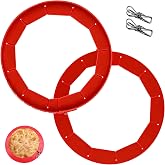 Adjustable Silicone Pie Crust Shield for 8-11.5" Pies （Pie Crust Protector） | Reusable Pie Edge Protector with Anti-Slip Clip