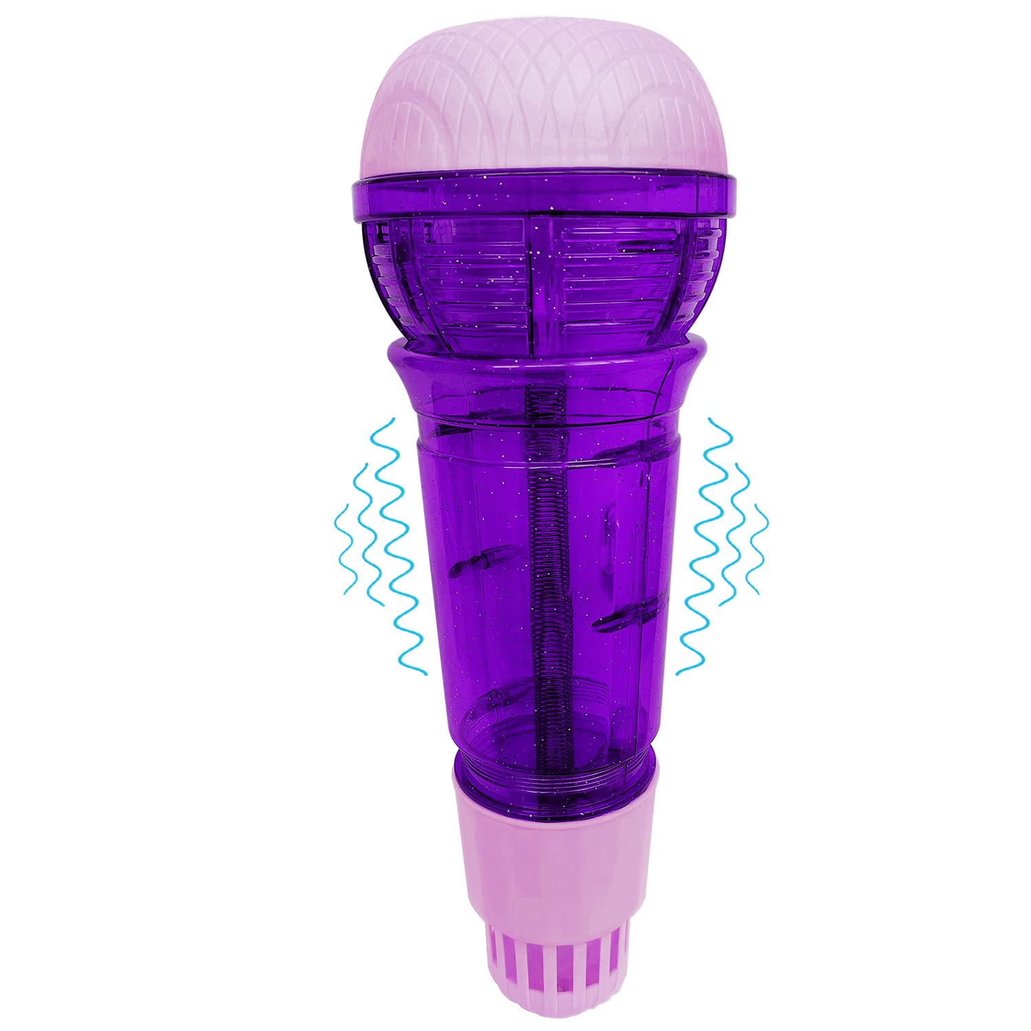 Photo 1 of Lolakee Echo Mic for Kids and Toddlers Durable and Lightweight Music Singing Toys Speech Therapy Feedback Toy, Fun Supplies for Birthday, Picnic, BBQ, Holiday, Party( No Battery Needed, Purple )