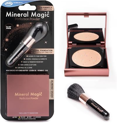 JML Mineral Magic Perfection Powder Almond Face Foundation Vegan