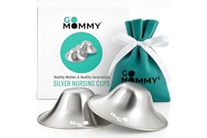 The Original Silver Nursing Cups, Nipple Covers for Nursing Newborn, Nipple Protector for Breastfeeding, No Need Nipple Cream