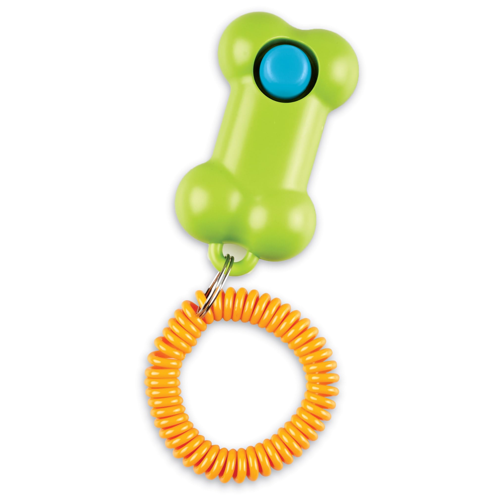 Brightkins Smarty Pooch Training Clicker: Bone, Training Clicker for Dogs with Flexible Wrist Strap, Dog Training and Behaviour Solutions, 1 Piece