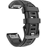 NotoCity Compatible With Fenix 6S Watch Band 20mm Sport Watch Strap for Fenix 5S/5S Plus/Fenix 7S/Fenix 6S Pro/D2 Delta S Smartwatch(Black)