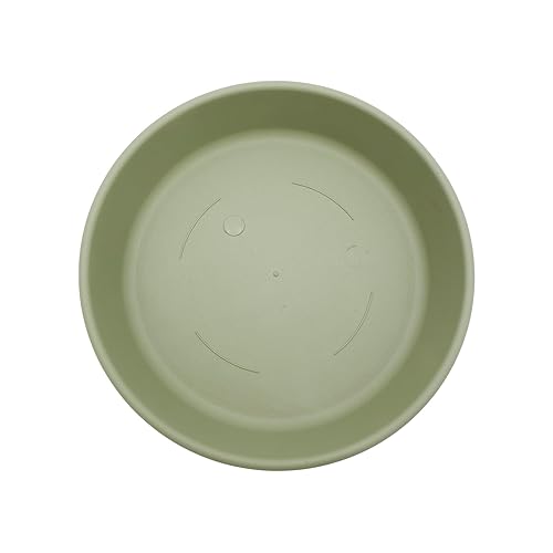 The HC Companies 12 Inch Round Plastic Classic Plant Saucer - Indoor Outdoor Plant Trays for Pots - 12.5"x12.5"x2.13" Seafoam