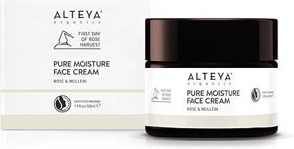 Alteya Organic Pure Moisture Face Cream Rose Mullein 50 Ml Natrue Certified Organic Pure Natural Skin Care Amazon Co Uk Beauty