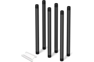 GASHER 6Pcs 1/2 Inch MNPT PVC Male Pipe Thread Sprinkler Head Pipe Riser Extension for Lawn Irrigation System,Length 12 Inch