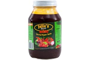 African Delights Julie's Special Shito Shrimp Pepper Sauce, Ghana Shito, 32 oz - Premium Blend of Shrimp, Fish Powder, Ghana Spices & Hot Dried Pepper