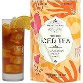 Harney & Sons Peach Fresh Brew Iced Tea | 15ct, Brews up to 30 quarts of Iced Tea