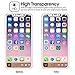 FOOING WCH9131 iPhone X Screen Protector Tempered Glass 9H Hardness Ultra-Thin Full Coverage Crystal Clear Scratch Resistant Bubble-Free Anti-Fingerprint for Apple iPhone X White
