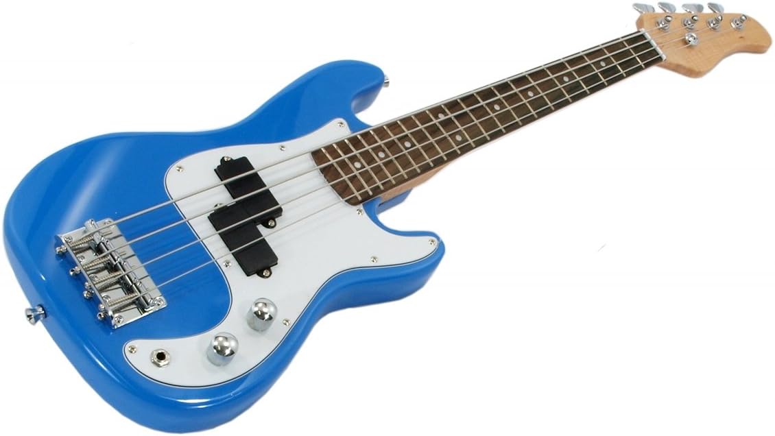 Small Scale 36 Inch Childrens Mini Kids NEW ELECTRIC BASS GUITAR BLUE