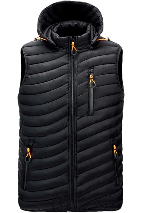 Chaleco Cuello Alto Hombre Chaleco De Plumas Para Hombre