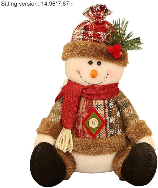 muñecas navideñas en tela