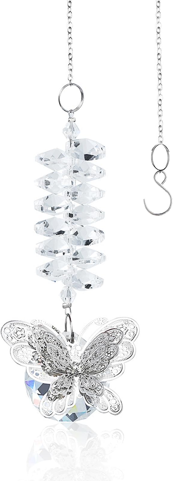 SNSYGN Butterfly Crystal Sun Catcher for Window, Home & Garden Decor