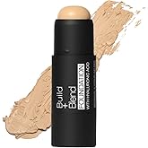 Palladio BUILD & BLEND Foundation Stick, Medium Coverage Buildable Contour Stick for Face, Ultra Blendable Creamy Formula for a Natural Shine Free Finish, Natural Beige